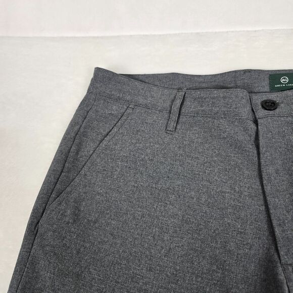 AG Green Label Men’s Gray Pants Nylon-Blend Size 32 Straight-Leg Stretch - Picture 3 of 11